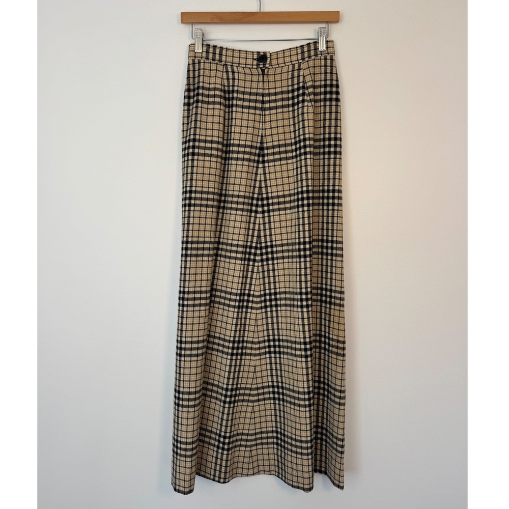 Dark Academia Young Pendleton‎ Juniors 9/10 Maxi Skirt Plaid Wool Vintage - Picture 2 of 9